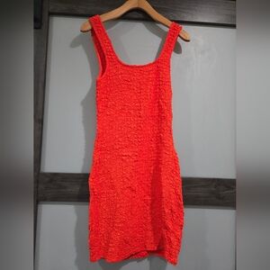 Rails Julie Crinkle Stretchy Bodycon Dress Cherry Size XS